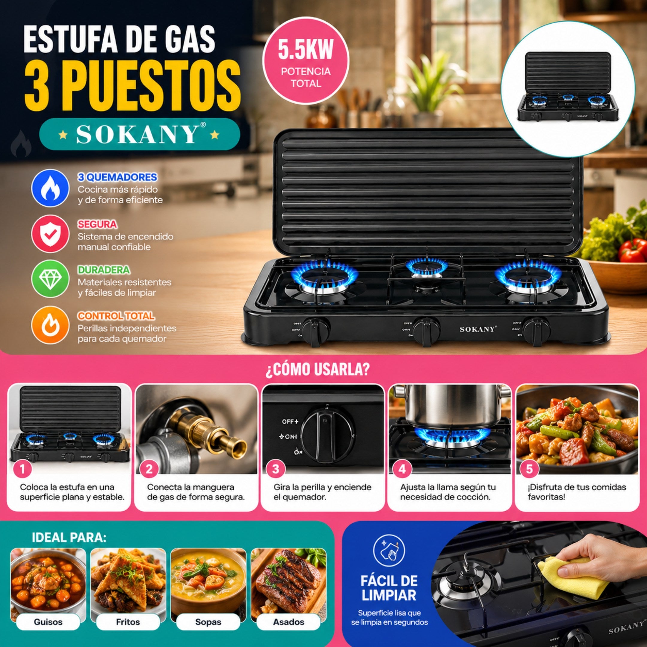 🔥 ¡CONVIERTE TU COCINA EN UN VERDADERO CENTRO DE PREPARACIÓN! 🔥